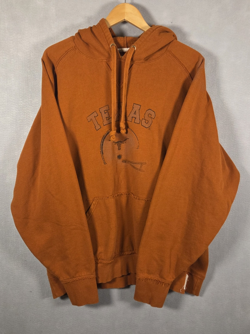 Vintage University of Texas Longhorns Russell Athletic burnt orange hoodie (K512